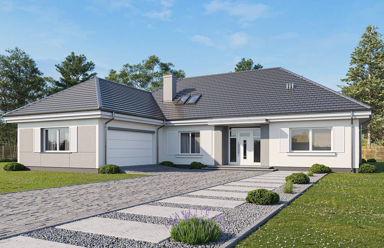 budowa domu - Willa Parkowa 4 wariant B - New-House