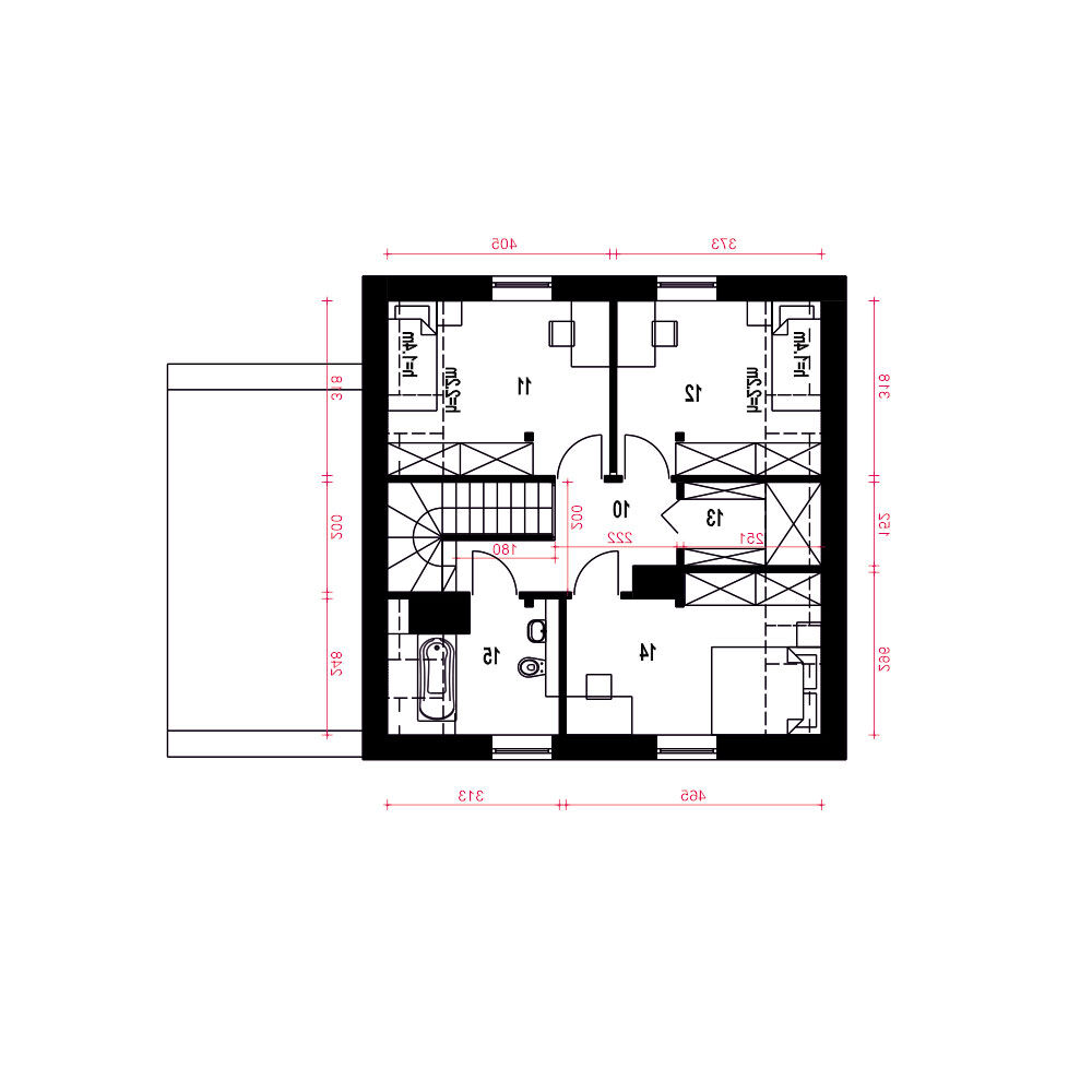 Daktyl II z garażem 1-st. [A] (odbicie lustrzane) - miniatura 11