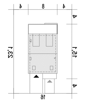 Makolągwa z garażem 1-st. [A] (odbicie lustrzane) - miniatura 9