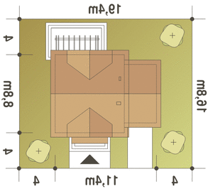 Koliber z garażem 1-st. [A] (odbicie lustrzane) - miniatura 10