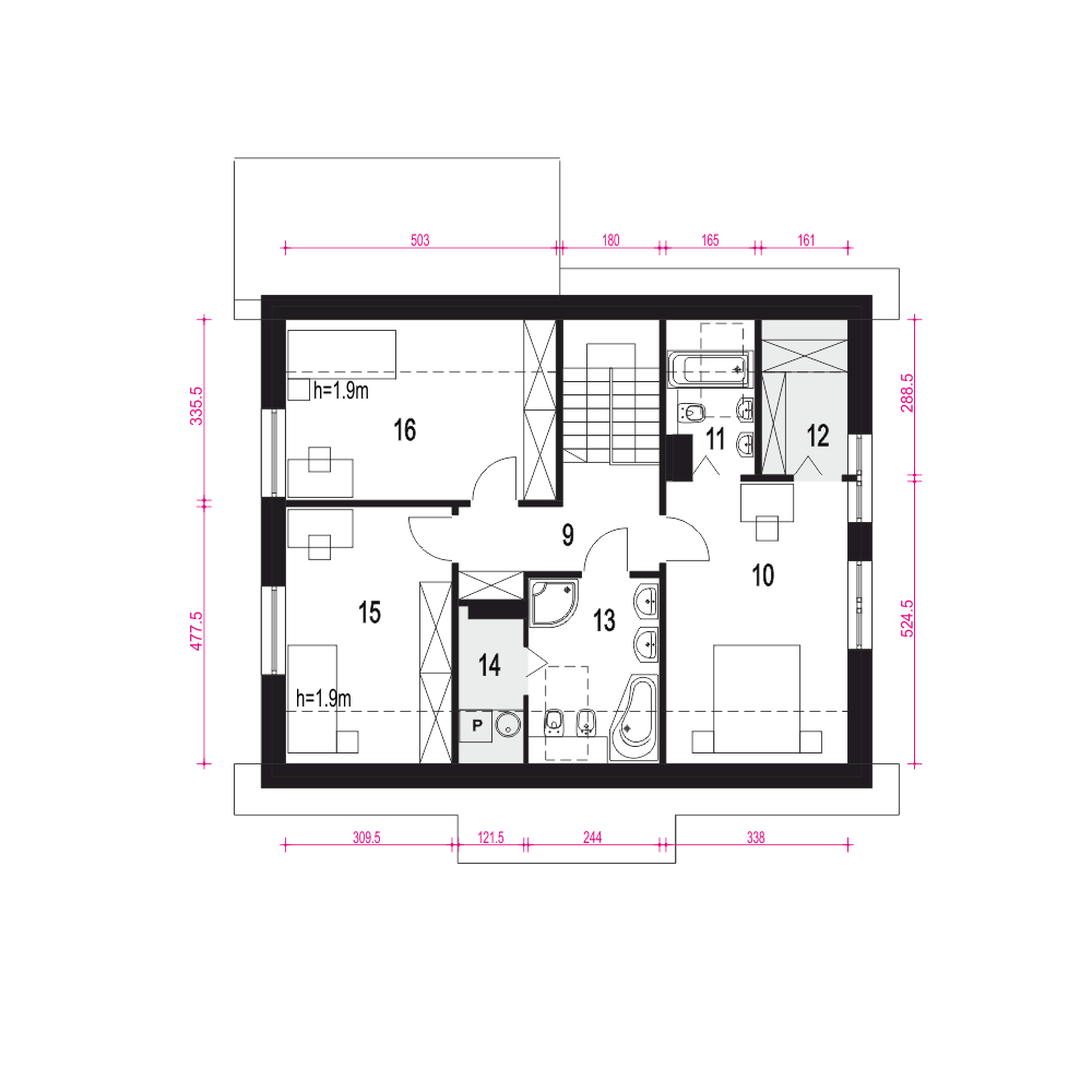 Iga styl z garażem 1-st. [A] - miniatura 9