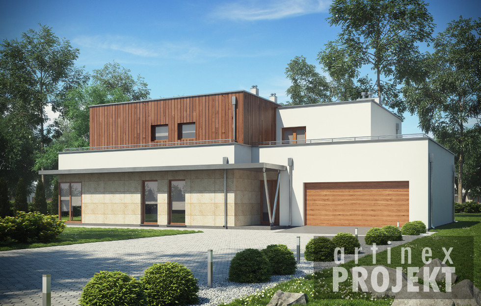 budowa domu- D159 (odbicie lustrzane)- New-House