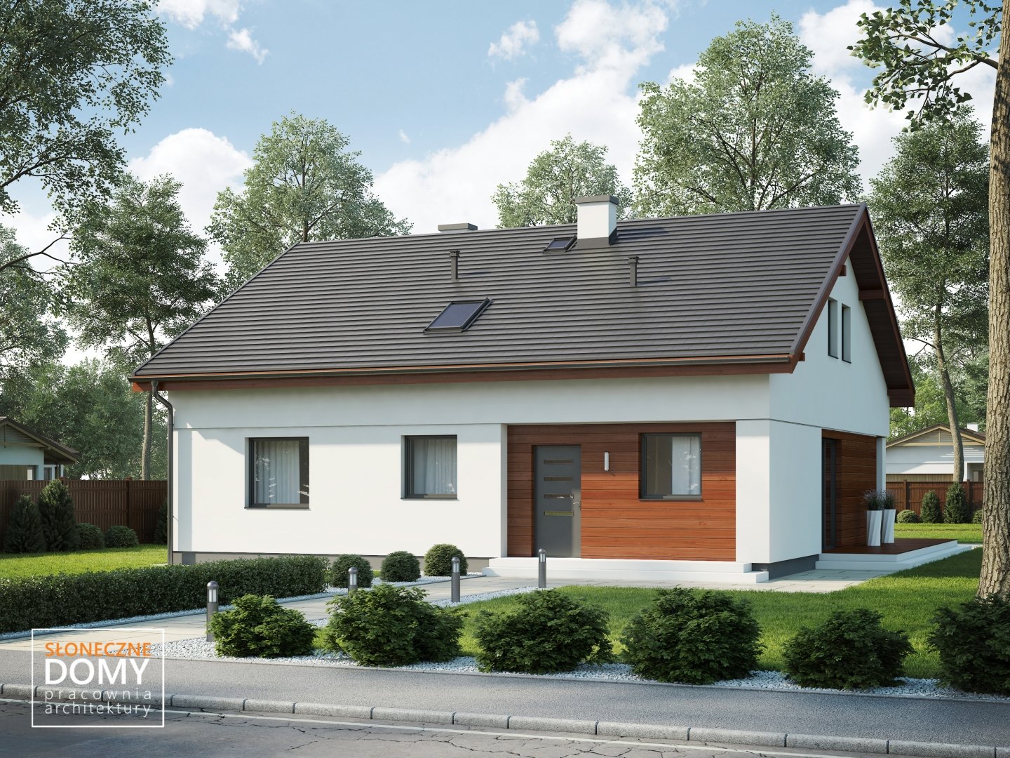 budowa domu - Fano D (odbicie lustrzane) - New-House