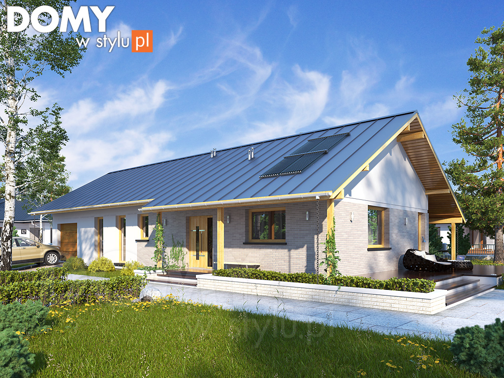budowa domu Mahoń 2 (Odbicie lustrzane) - New-House