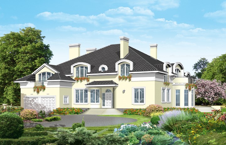 budowa domu Xymena z basenem (odbicie lustrzane) - New-House