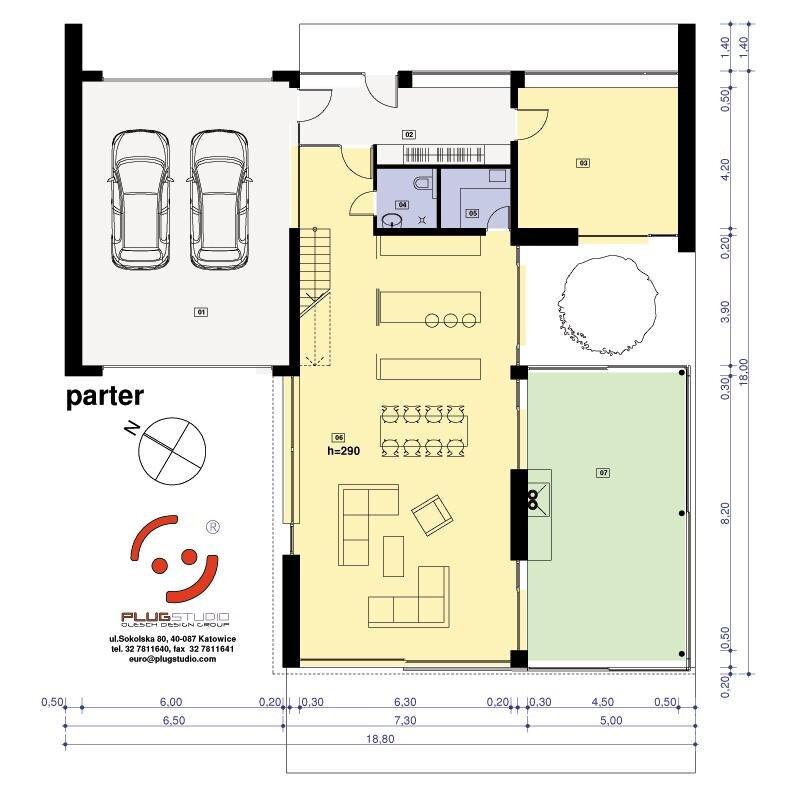 PS-GS-90-20-G2-V7 PROJEKT NOWOCZESNY DACH PŁASKI ENERGOOSCZEDNY - miniatura 8
