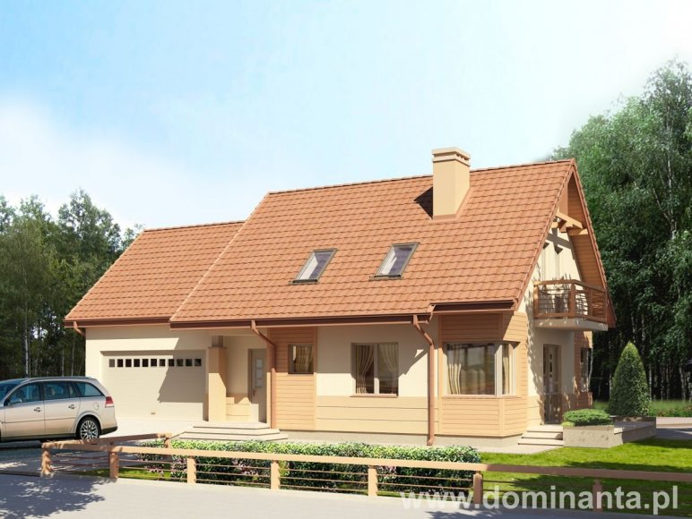 budowa domu GULIWER 2G+ (Odbicie lustrzane) - New-House