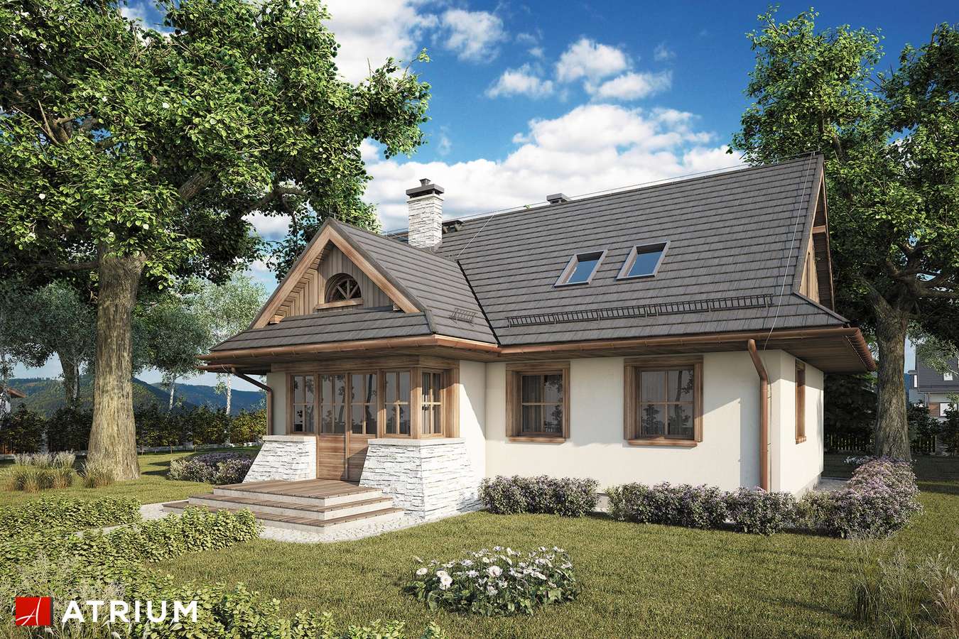 budowa domu Magurka odbicie lustrzane - New-House