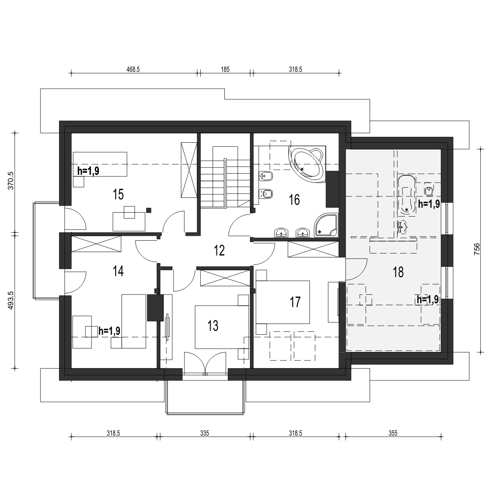 Daria z garażem 1-st. [A] - miniatura 9