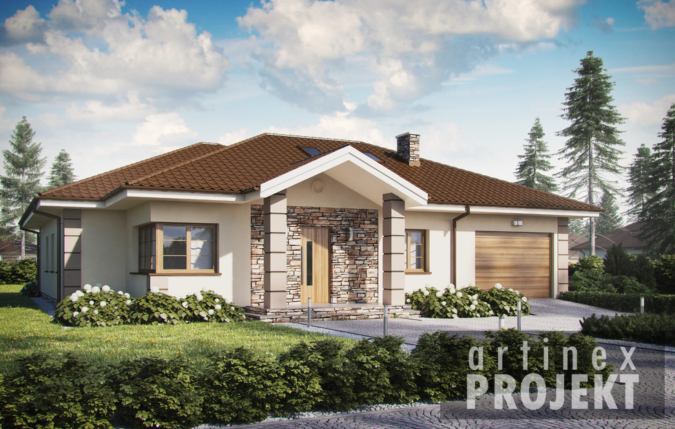 budowa domu- D205 (odbicie lustrzane)- New-House