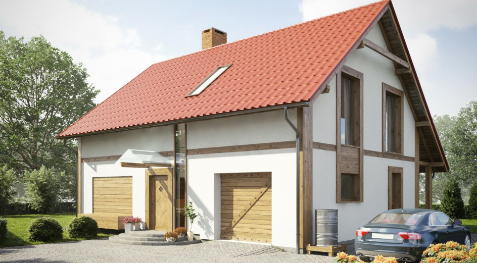 Budowa domu eko Typowy 24 (odbicie lustrzane) z New-House