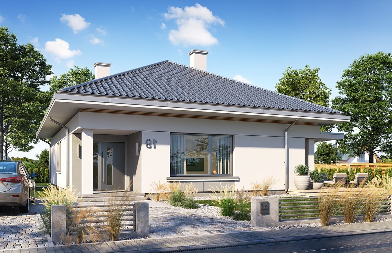 budowa domu - Wspaniały 2 (odbicie lustrzane) - New-House