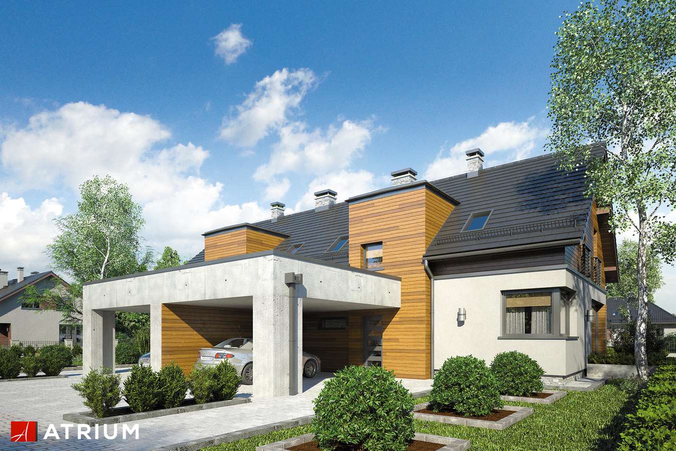 budowa domu Polo Duo III odbicie lustrzane - New-House