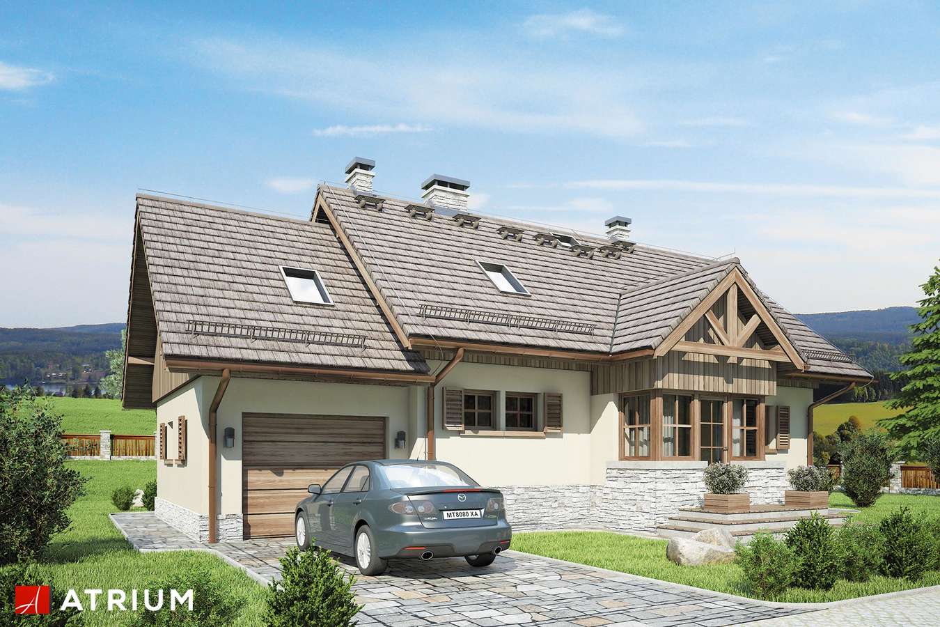 budowa domu U Gazdy IV odbicie lustrzane - New-House