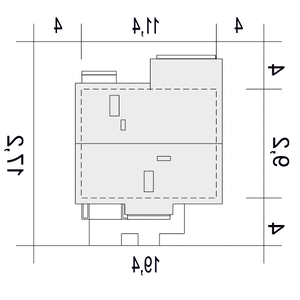 Iga styl z garażem 1-st. [A] (odbicie lustrzane) - miniatura 6