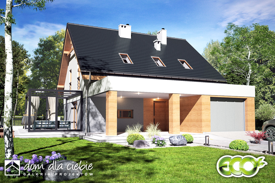 budowa domu Nowalia II z garażem 1-st. [A1] - New-House