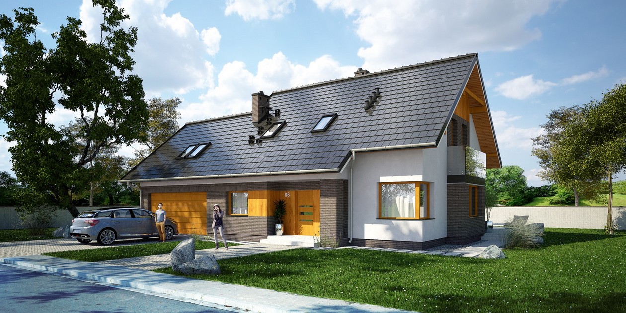 budowa domu Asymmetricus I PG2 - New-House