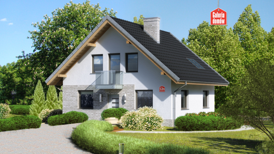 budowa domu Dom przy cyprysowej 12 N (odbicie lustrzane) - New-House