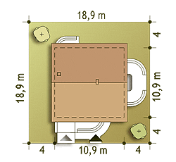 Amanda z garażem 1-st. [A] (odbicie lustrzane) - miniatura 10