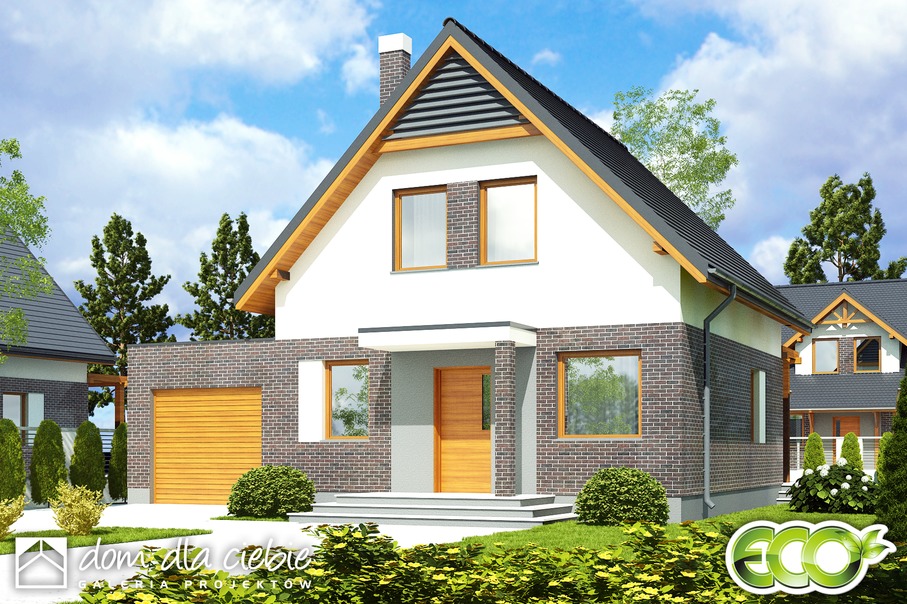 budowa domu Ala z garażem 1-st. [A] - New-House