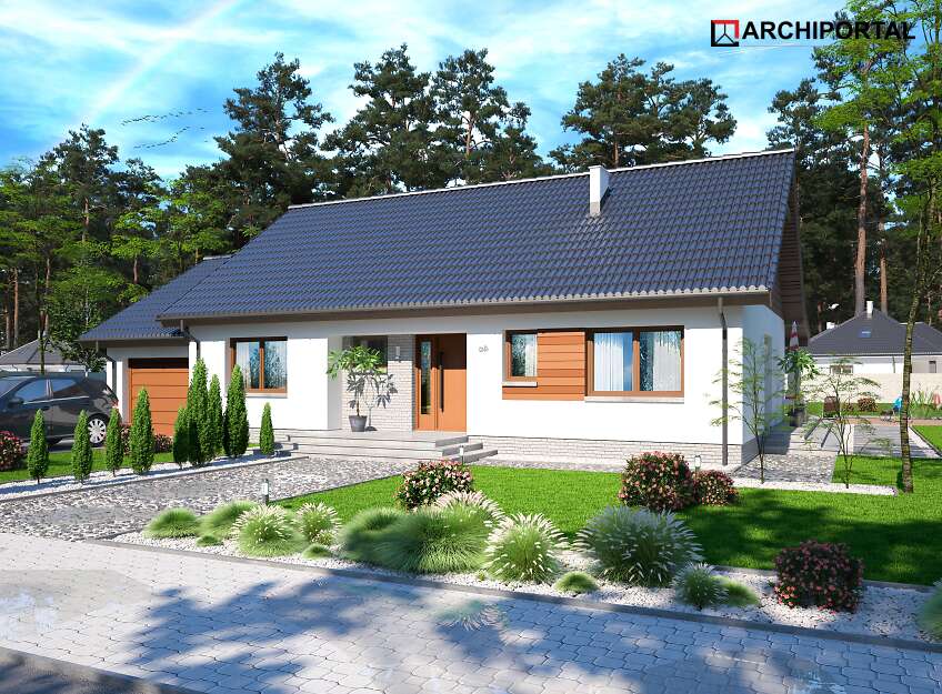 budowa domu Tamara Modern B (odbicie lustrzane) - New-House