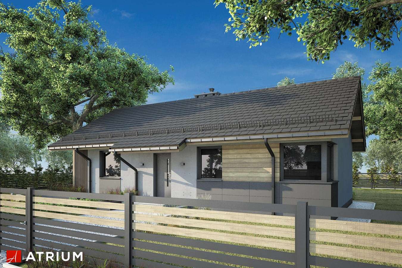 budowa domu Wektor XI (odbicie lustrzane) - New-House