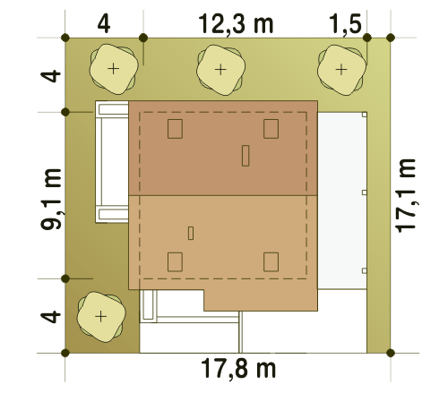Truskawka z garażem i wiatą [A1] - miniatura 11