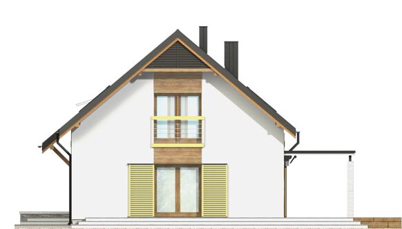 Franek z garażem 1-st. [A] (odbicie lustrzane) - miniatura 3