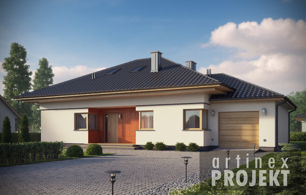 budowa domu- D131A (odbicie lustrzane)- New-House