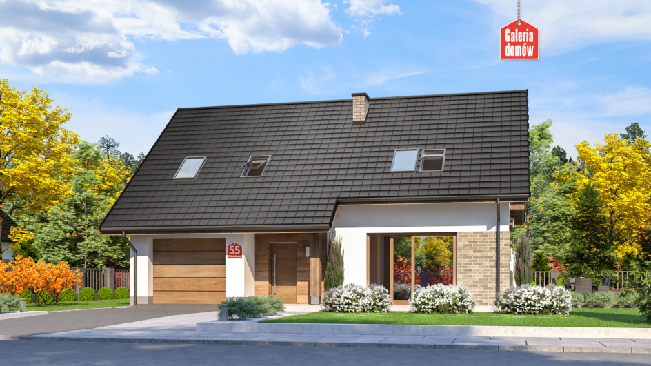 Budowa domu Dom przy Alabastrowej 55 (odbicie lustrzane) z New-House