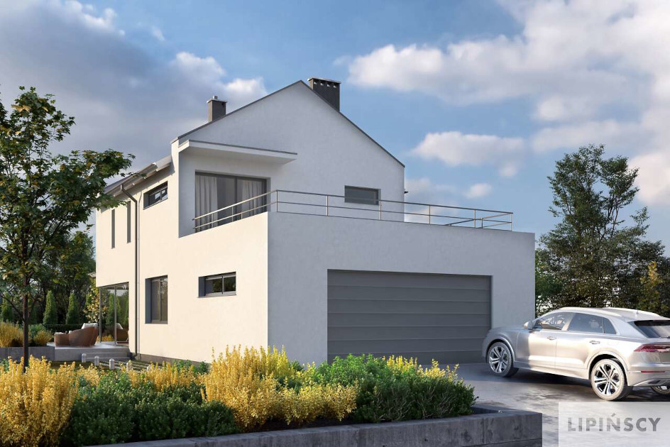 Budowa domu Belfast IX DCP268h (odbicie lustrzane) z New-House