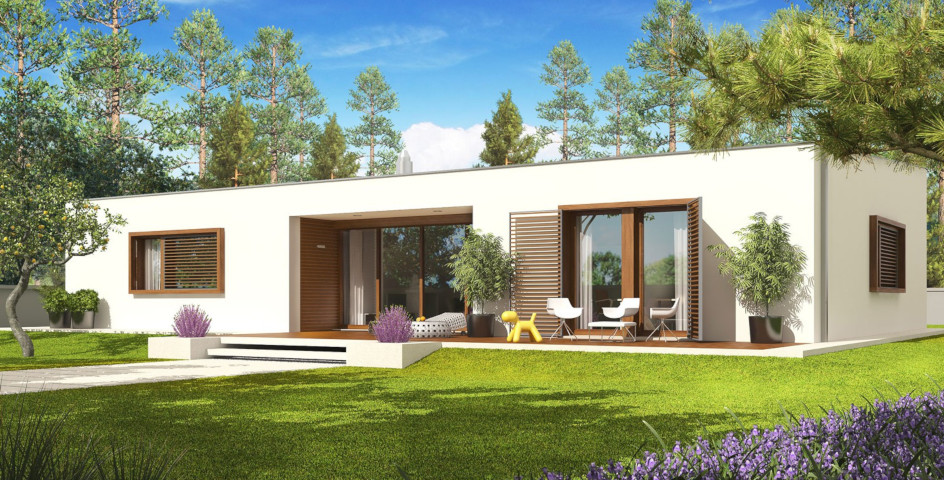 budowa domu EX 8 G2 (wersja C) ENERGO PLUS (odbicie lustrzane) - New-House