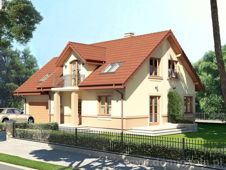budowa domu KORALGOL 2G (Odbicie lustrzane) - New-House