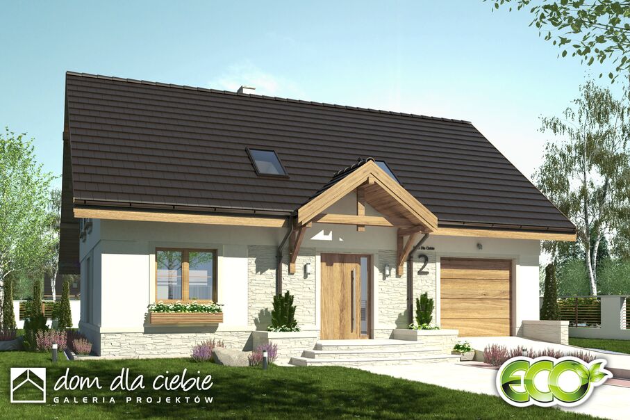 budowa domu Julia III z garażem 1-st. [A1] - New-House