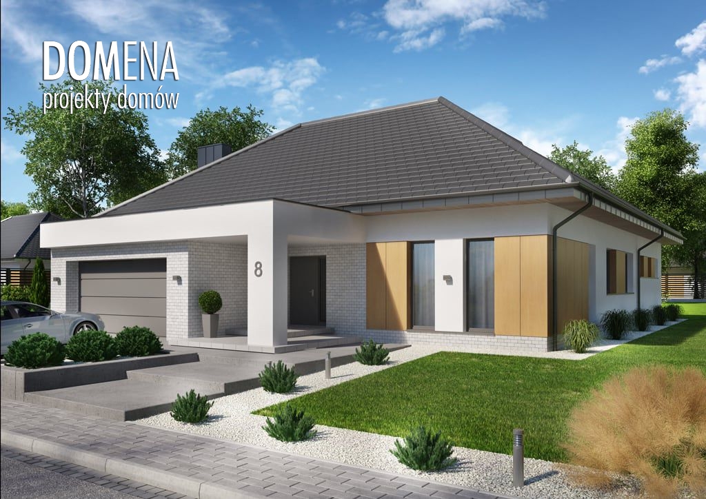 budowa domu Domena 119 B (Odbicie lustrzane) - New-House