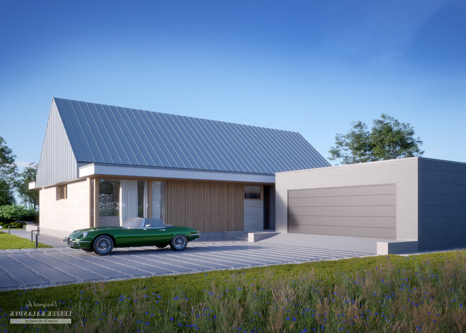 Budowa domu LK&1598 (odbicie lustrzane) z New-House