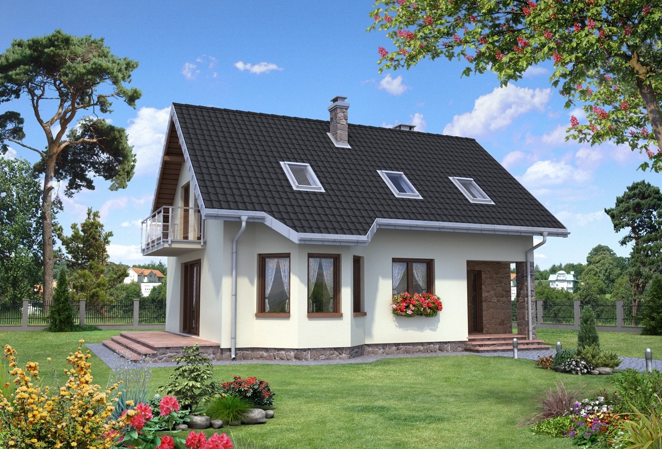 budowa domu Calineczka Rex (odbicie lustrzane) - New-House