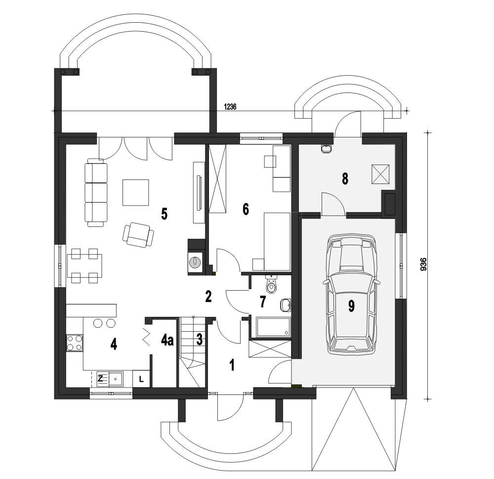 Inka III z garażem 1-st. [A] - miniatura 8