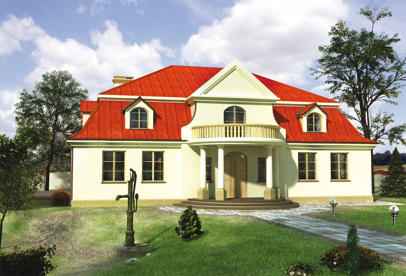 budowa domu Pałacyk (odbicie lustrzane) - New-House