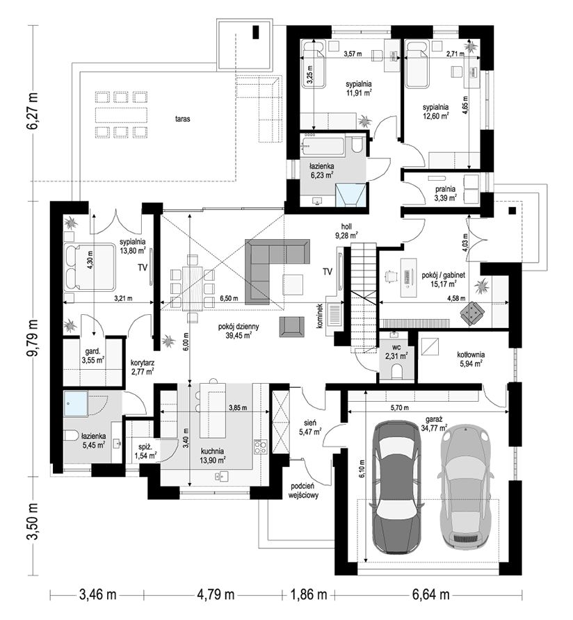 Willa Parterowa 4 wariant B - miniatura 8