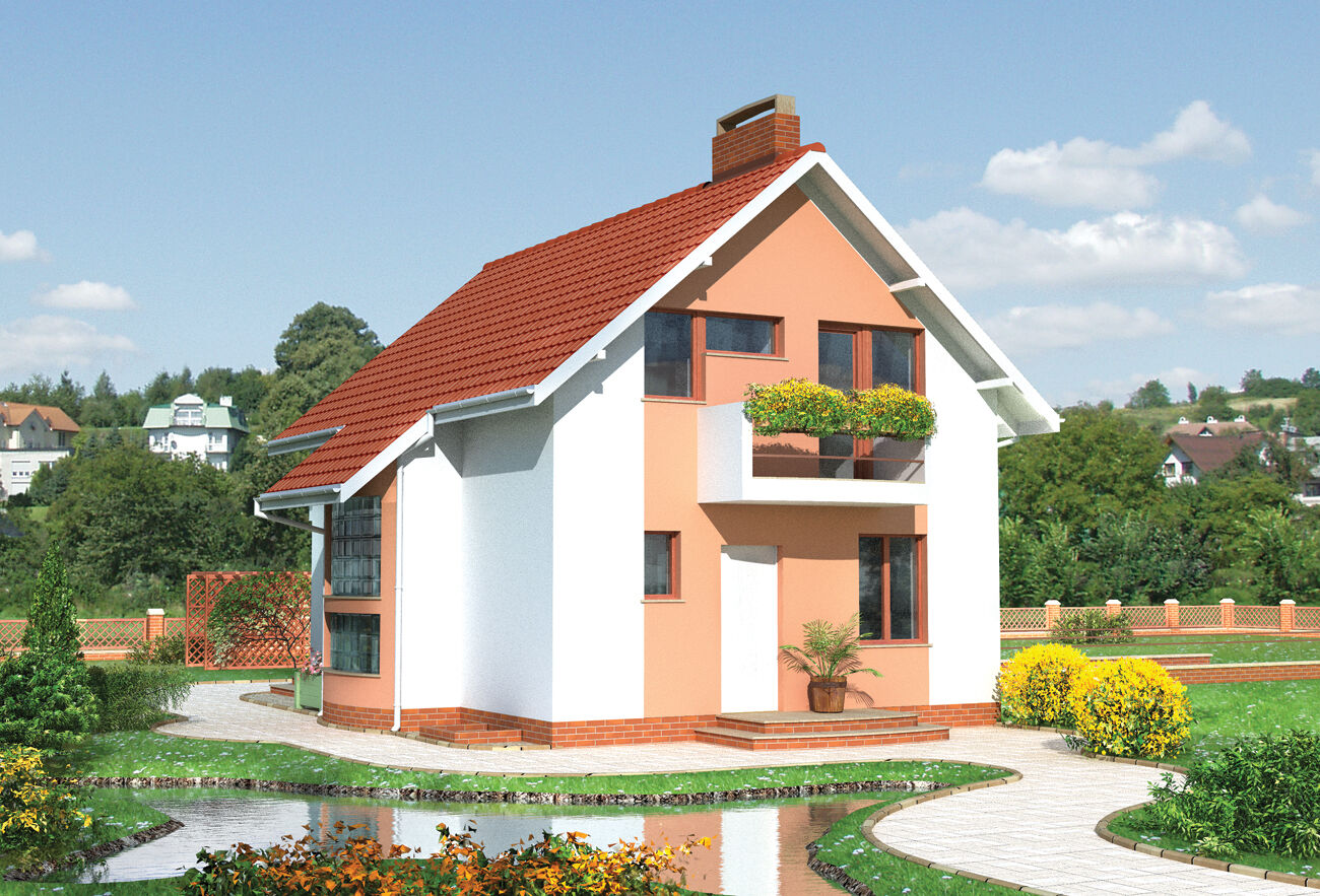 budowa domu Stokrotka (odbicie lustrzane) - New-House