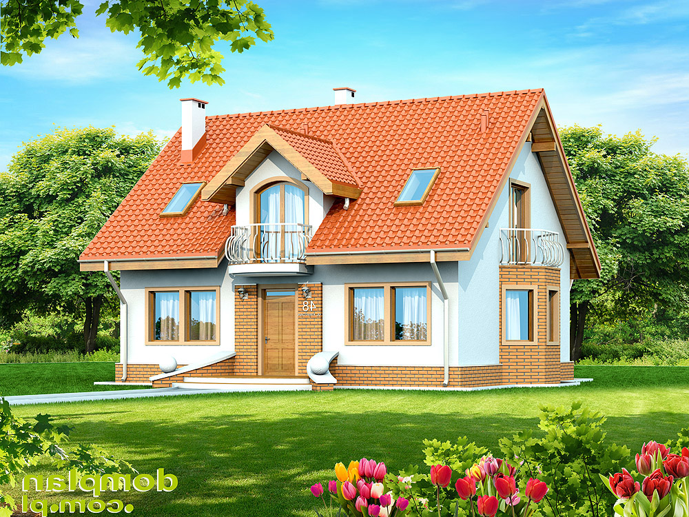budowa domu KARMELITA BEZ GARAŻU (Odbicie lustrzane) - New-House