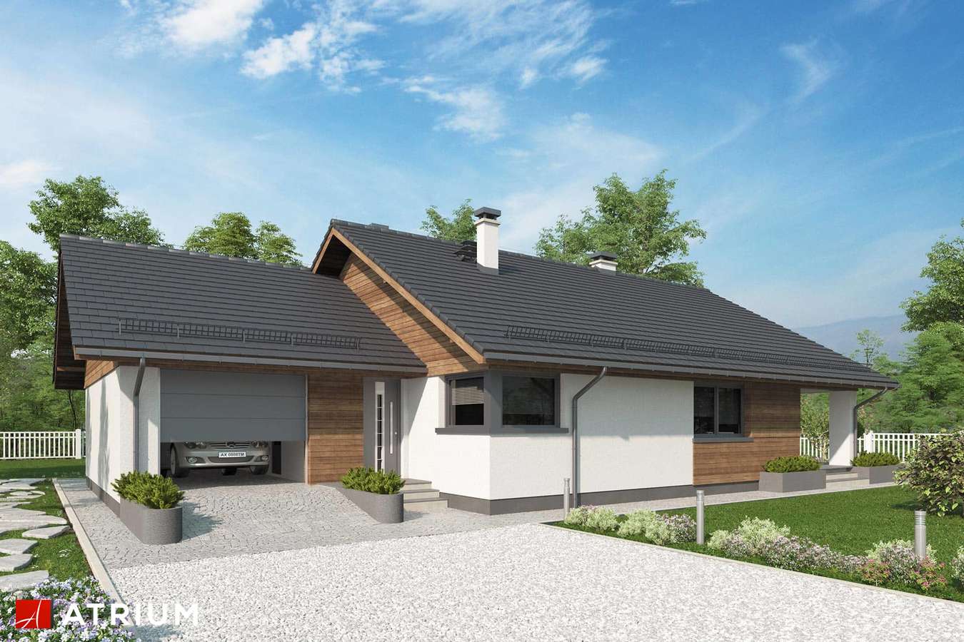 budowa domu Kos X SZ (odbicie lustrzane) - New-House
