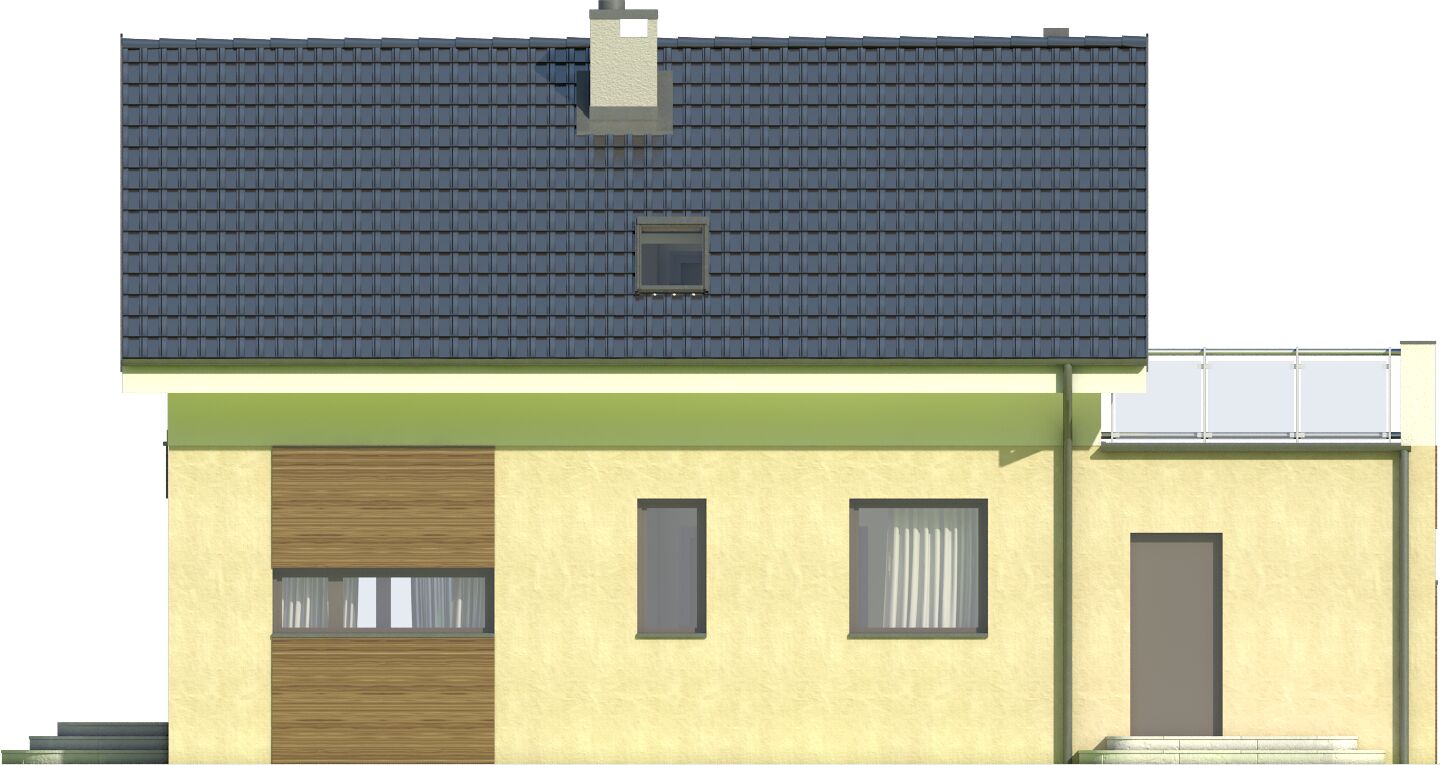 Eco 1 z garażem 1-st. [A] (odbicie lustrzane) - miniatura 5
