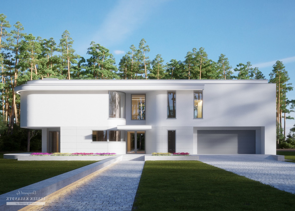 Budowa domu LK&1285 (odbicie lustrzane) z New-House