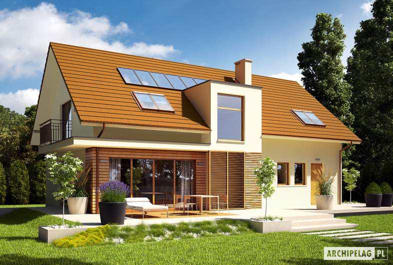 budowa domu E6 G1 ECONOMIC (wersja B) (odbicie lustrzane) - New-House