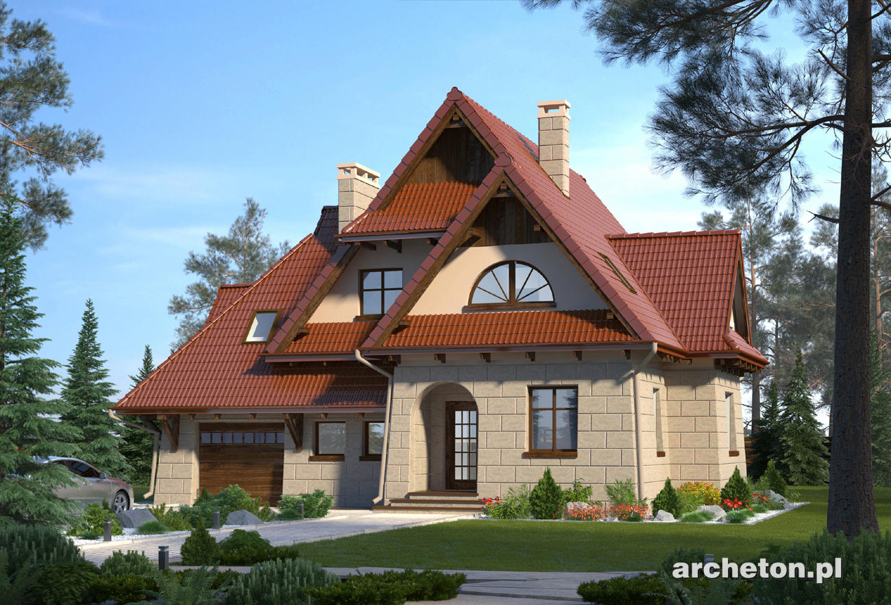 budowa domu Smrek (odbicie lustrzane) - New-House