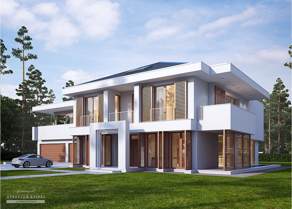 Budowa domu LK&1121 (odbicie lustrzane) z New-House