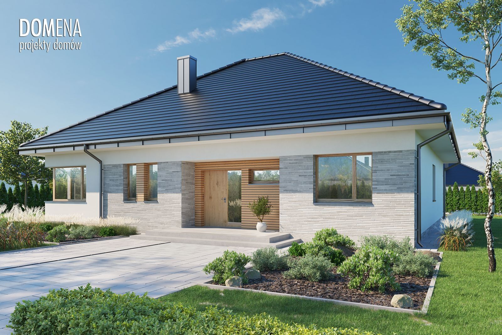 budowa domu Domena 124 C2 - New-House