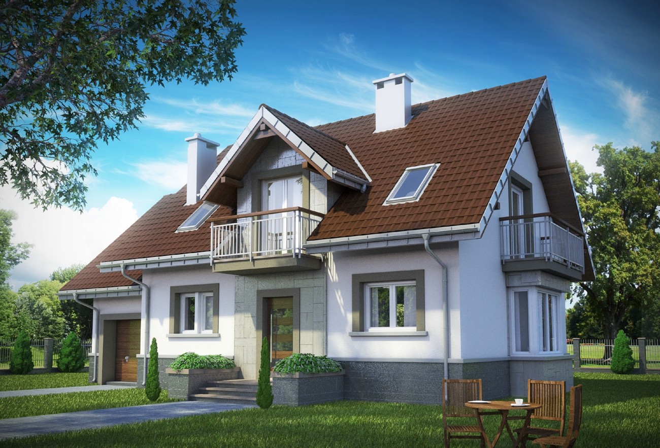 budowa domu Helena Polo (odbicie lustrzane) - New-House